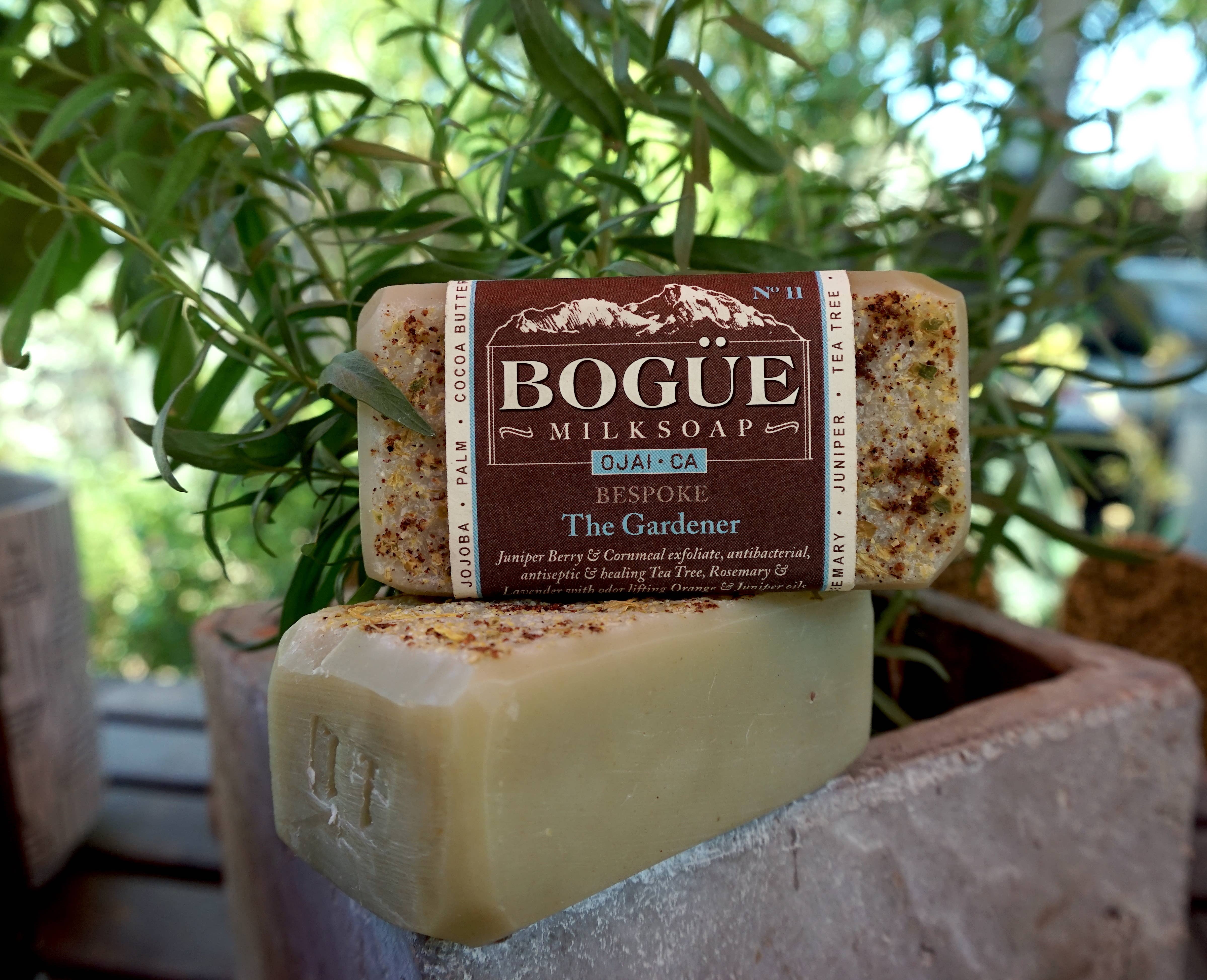 Bogue Milk Soap - Wholesale Bar Soap - No.11 BESPOKE The Gardener Blend Goat Milk Bar Soap 4.5oz3
