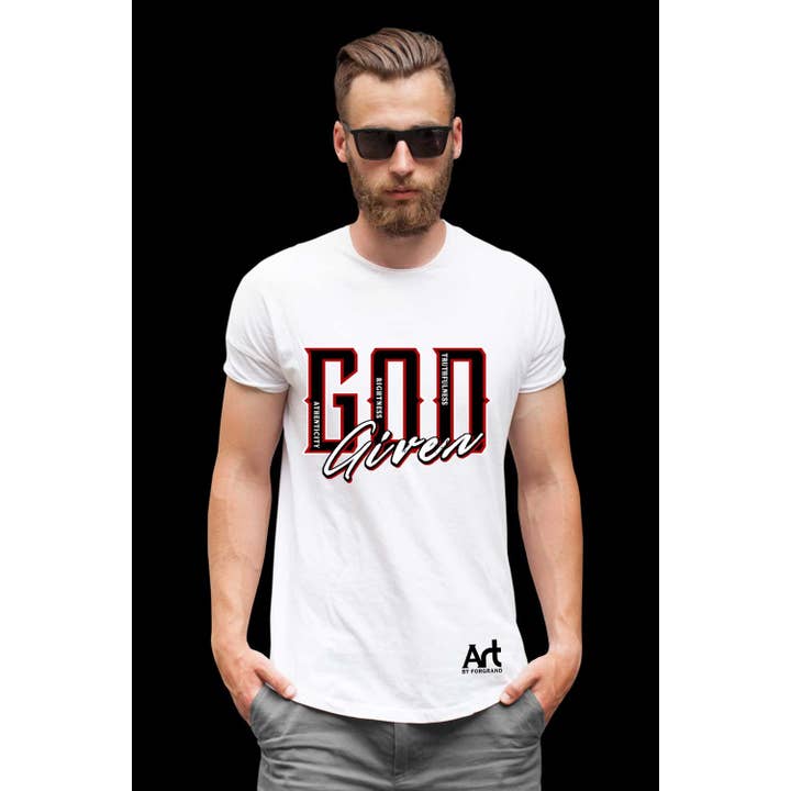 GOD GIVEN SHORT SLEEVE TEE for wholesale by Art by Forgrand