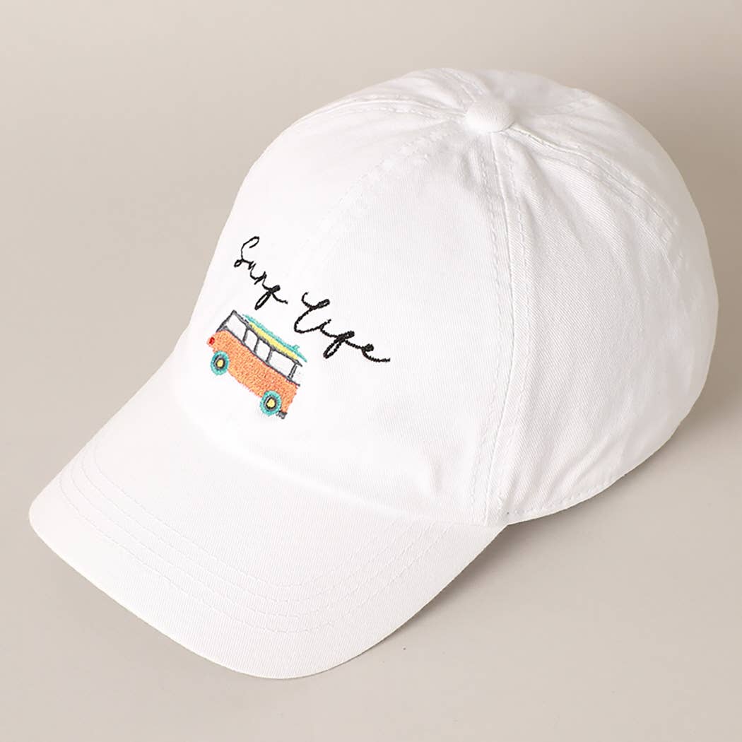 Fashion City - Wholesale Baseball Cap - Women's - Surf Life Embroidered Baseball Cap Hat9