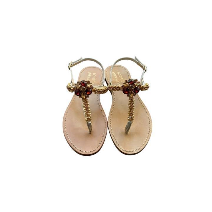 BOTTEGA SMERALDA - Wholesale Sandals - Women's - AURA CIRCLE IT7 GOLD FLIP FLOPS1