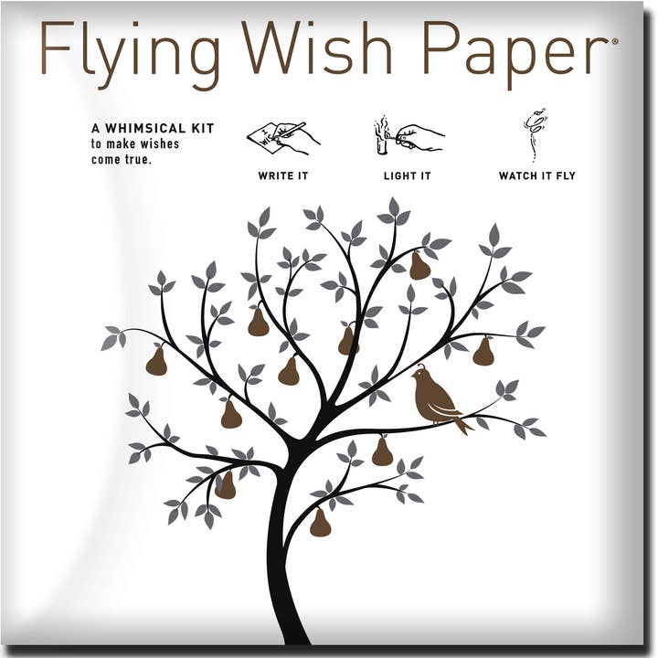 PEAR TREE – Kit Regalo per le Feste Manifest Ritual, WISH PAPERS™ per la vendita all'ingrosso da parte di FLYING WISH PAPER ®