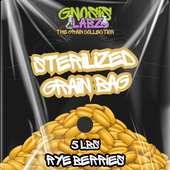 Rye Berries - Sterilized Grain Bag 5lbs for wholesale by Gnosis Labz