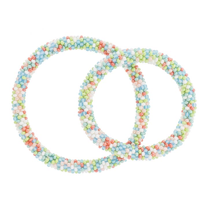 Aid Through Trade – wholesale Jewellery set – Mommy & Me Roll-On® Bracelets Sorbet- Set of 21