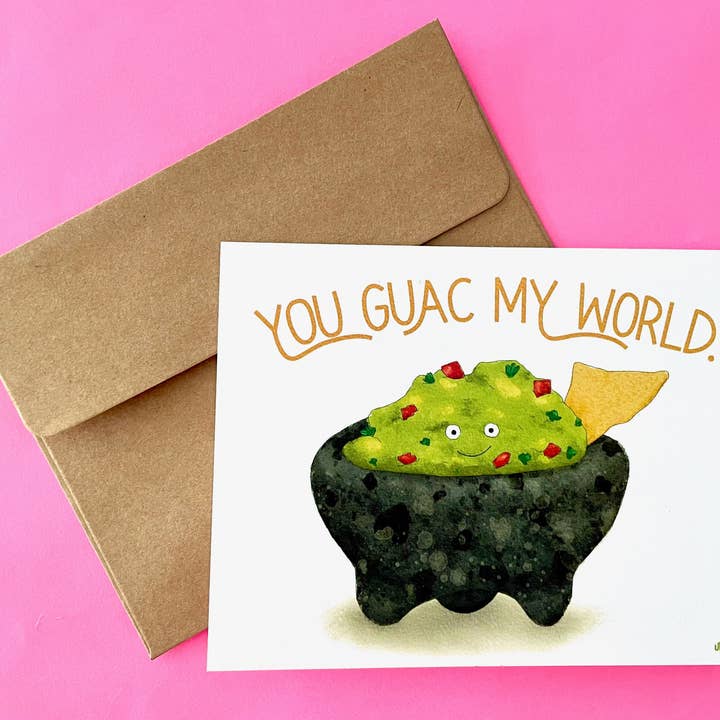 Unruly Wit - Wholesale Love Card - You Guac My World Card1