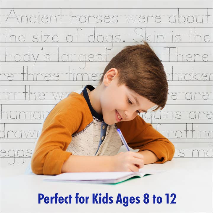 Blue Star Press - Wholesale Middle Grade Book (9-12) - Print Handwriting Practice for Kids 8-12 (with fun facts!)4