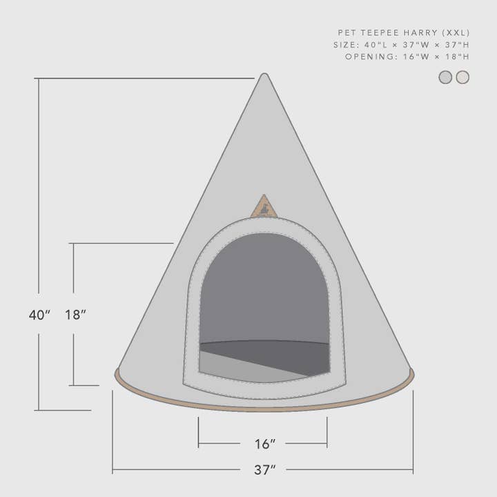 Nooee pet - Wholesale Pet cave – Cat/dog - Nooee Pet Harry Cave – Size XXL Gray Foldable Pet Cave4