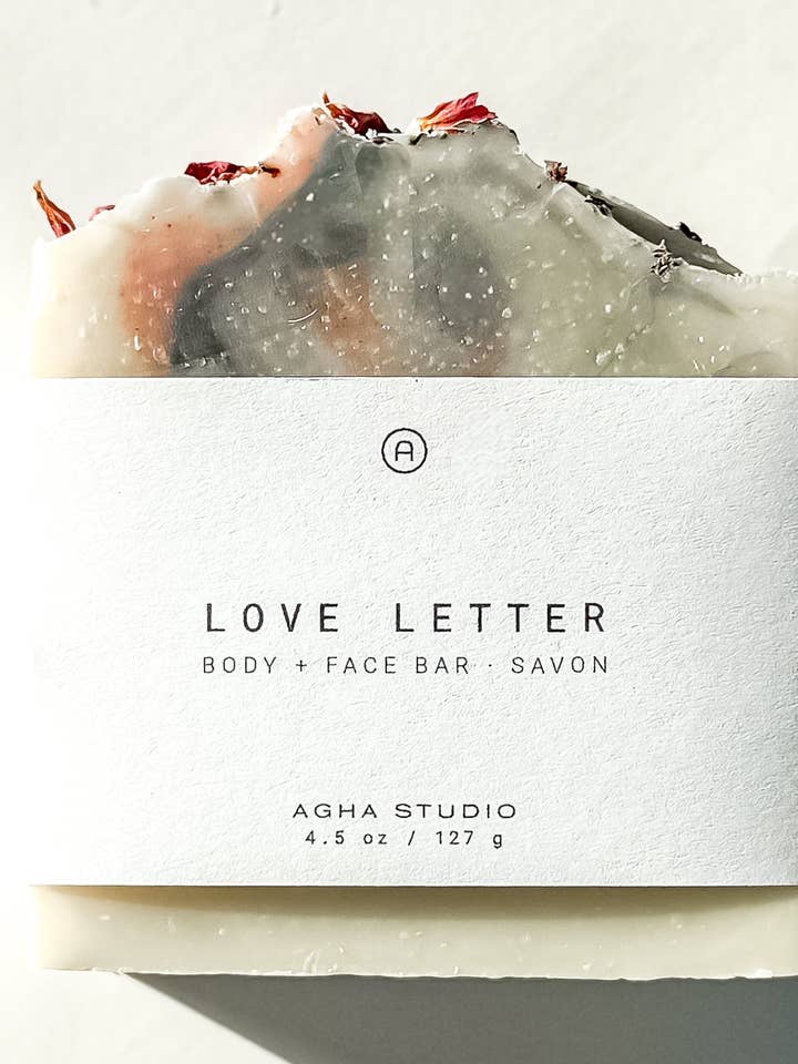 Love Letter Body + Face Bar for wholesale by Agha Studio