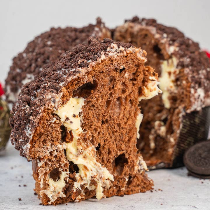 Sicilyaddict - Wholesale Cake - Artisanal panettone with ciokoreo flavor2