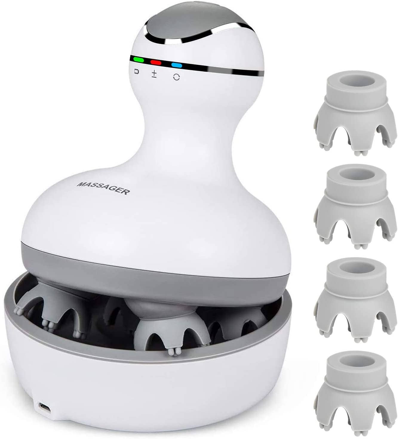 BeNat - Vendita all'ingrosso Grattatesta/Massaggiatori da testa - Massaggiatore Elettrico Intelligente per Cuoio Capelluto7