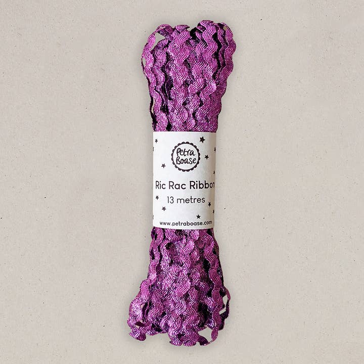 Ric Rac Ribbon 13m (Pack of 6) - Amethyst Purple for wholesale by Petra Boase Ltd (US Duties Paid)