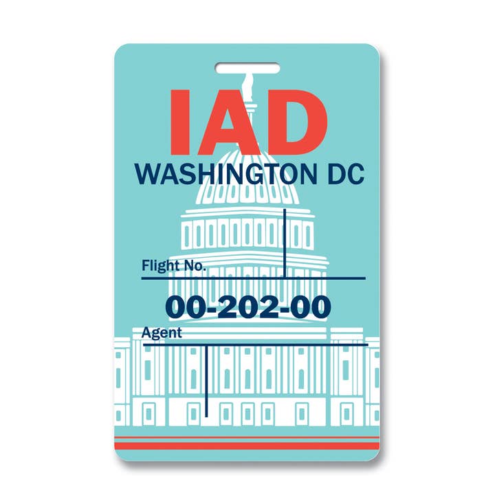 Etiqueta de equipaje Washington DC para venta al por mayor de Smitten Kitten