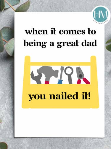 Father’s Day greetings card, funny Father’s Day card for wholesale by HMstationery
