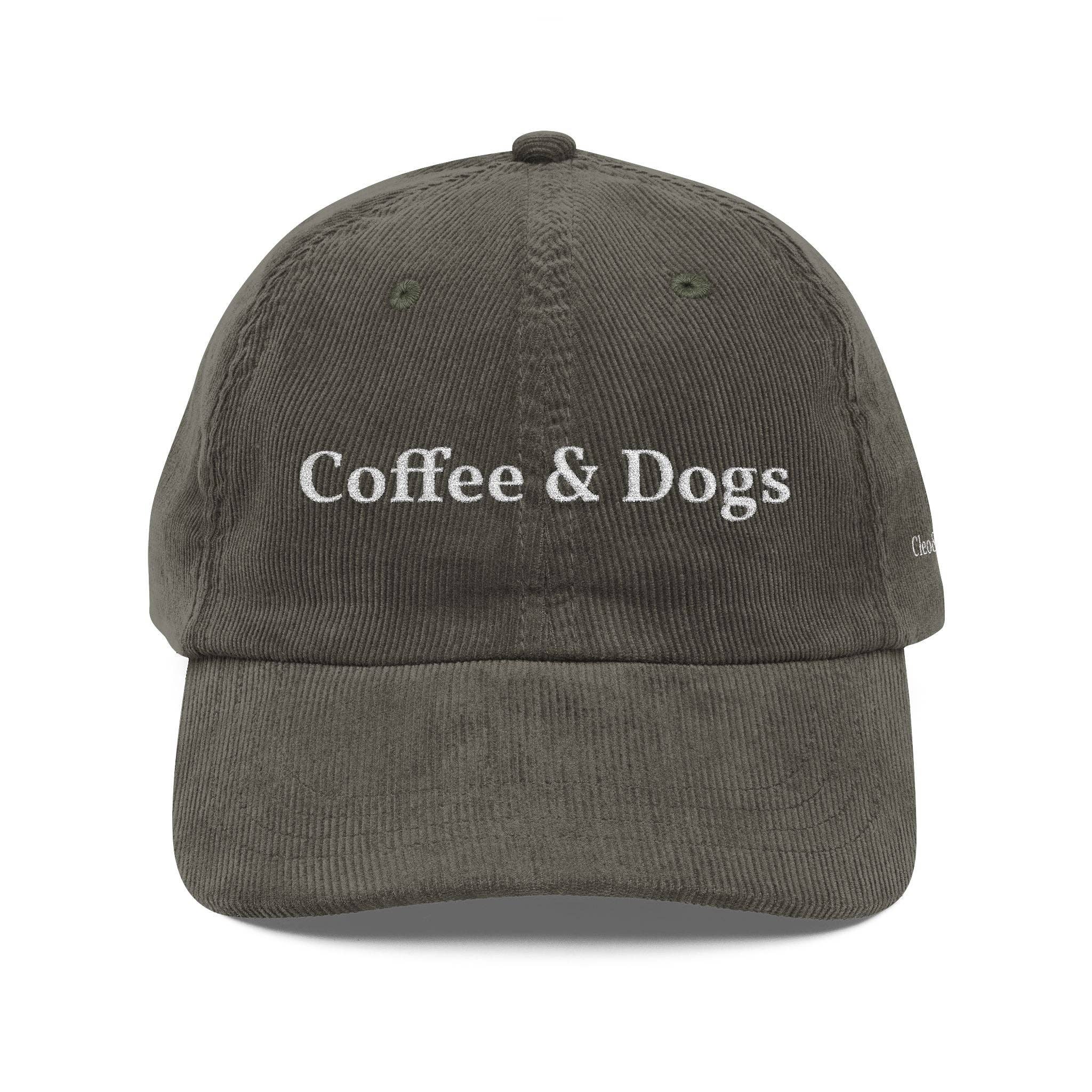 Cleo&Hooman - Wholesale Baseball Cap - Unisex - Coffee & Dogs Corduroy Cap (Limited Edition)12