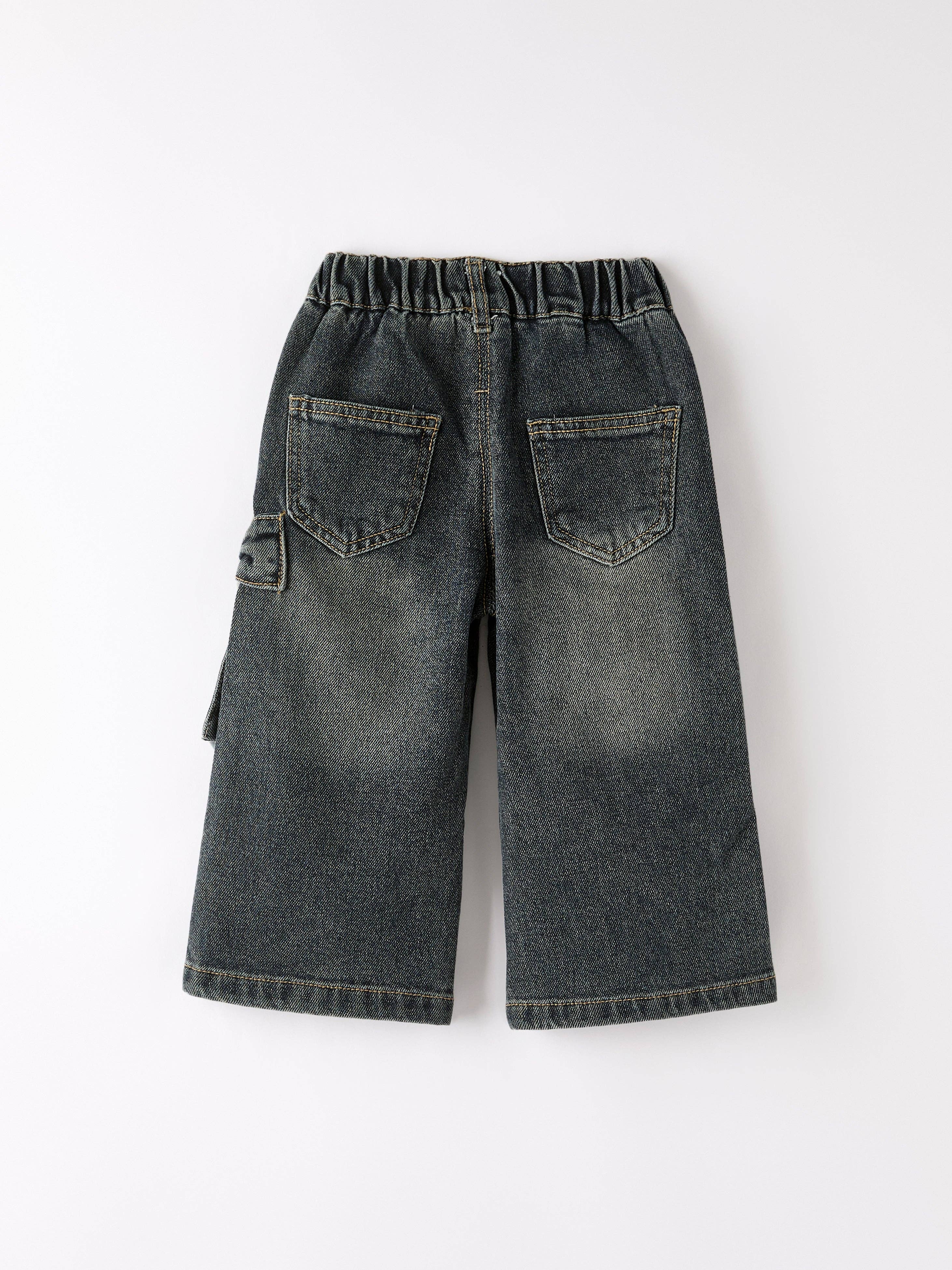 Rylee Faith Designs - Wholesale Jeans - Kids - Girls Bow Stretch Wide-Leg Jeans4