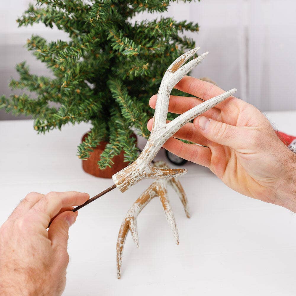 Factory Direct Craft - Wholesale Artificial Flowers - 13"  Faux Deer Antler Stems (Pack of 2)2