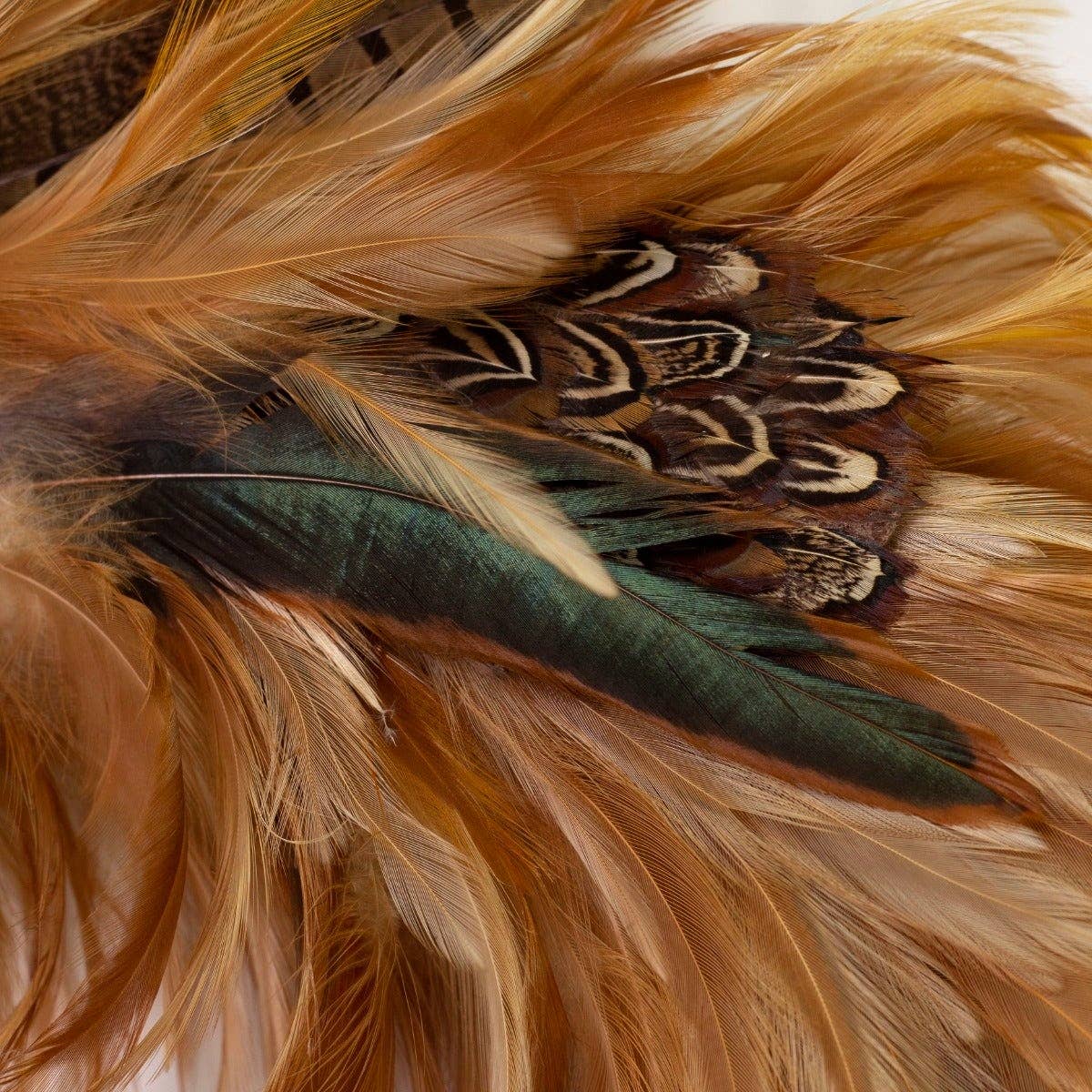 Zucker Feather Products - Wholesale Wreath - Natural Pheasant Feather Wreath - 22 inch1