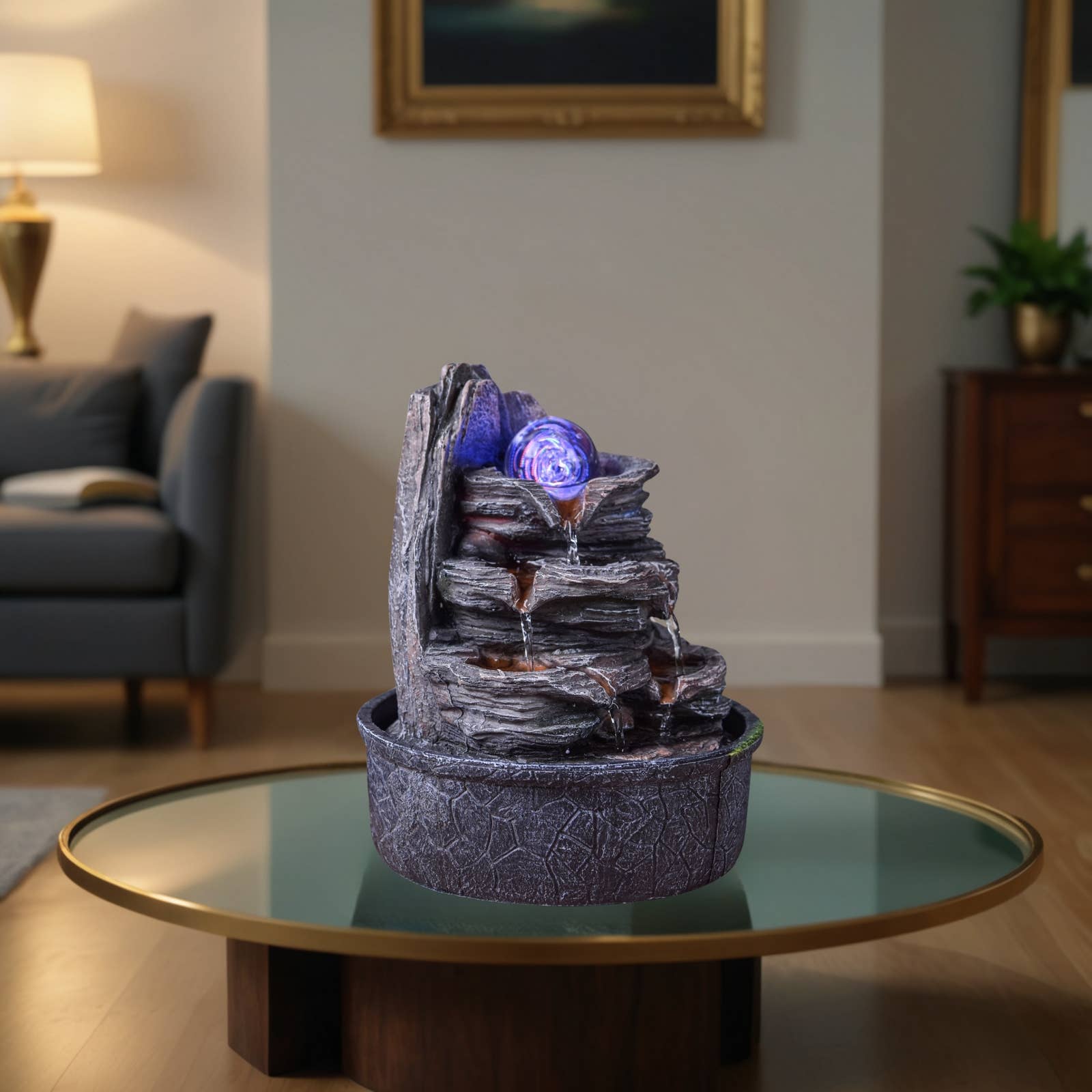 Zen'Arôme – wholesale Mantle scarf – Luberon Indoor Fountain - Zen Cascade Style Rock Effect5