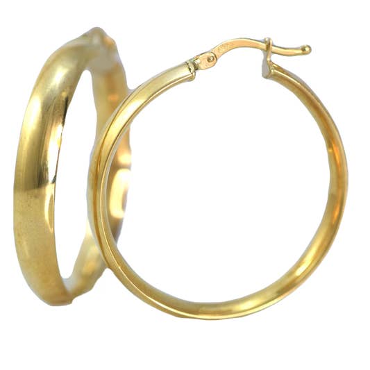 Shiny Hoops-Large for wholesale by Elissar Couture