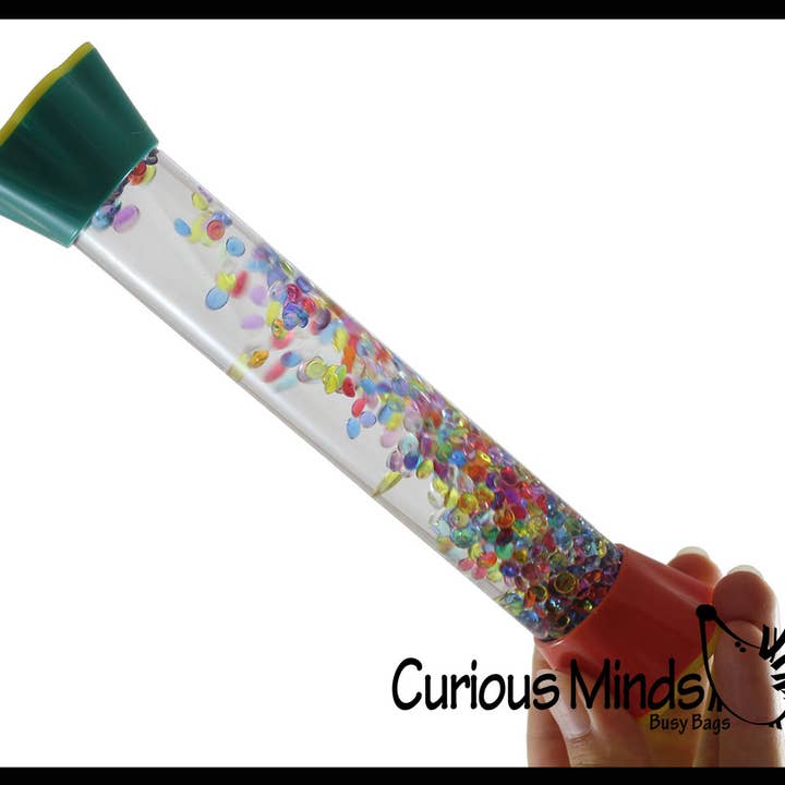 Curious Minds Toys - Wholesale Fidget toy – Kids - 1 Bead Filled Liquid Dripping Stick Timer - Calm Down Jar - 2