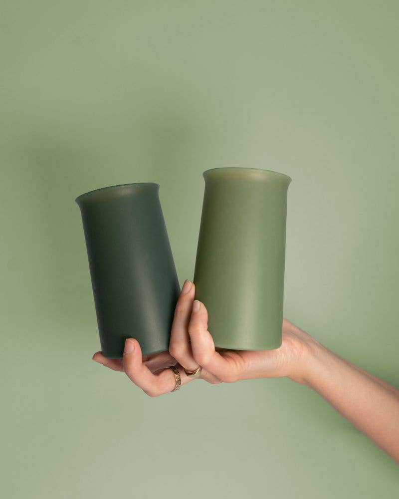 porter green | style + sustainability - Wholesale Drinking glass/cup - Sage + Olive | Stegg | Silicone Unbreakable Highball Glasses4