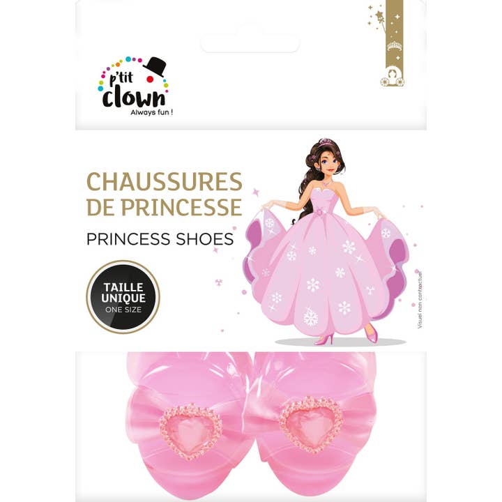 P'tit Clown - Vendita all'ingrosso Costume di carnevale - Unisex - Scarpe da principessa per bambina, rosa4