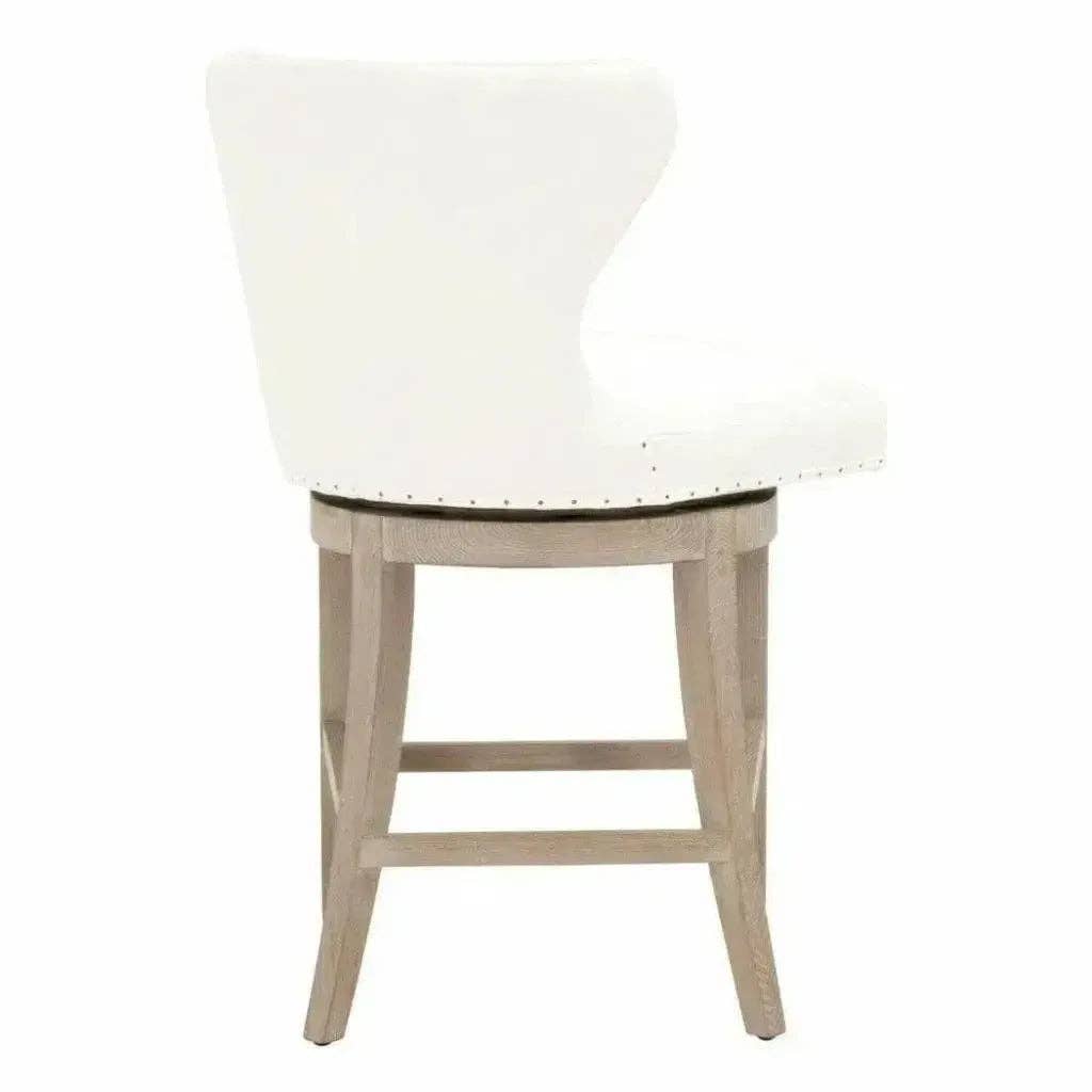 LOOMLAN - Wholesale Stool - Milton Swivel Counter Stool LiveSmart White9