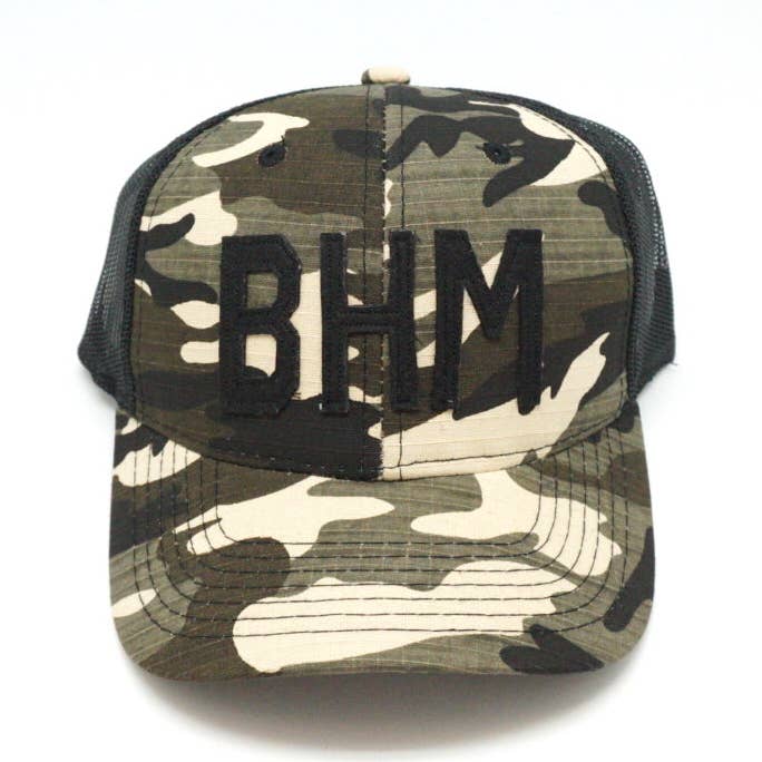BHM - Birmingham, AL Trucker Hat for wholesale by Aviate Brand