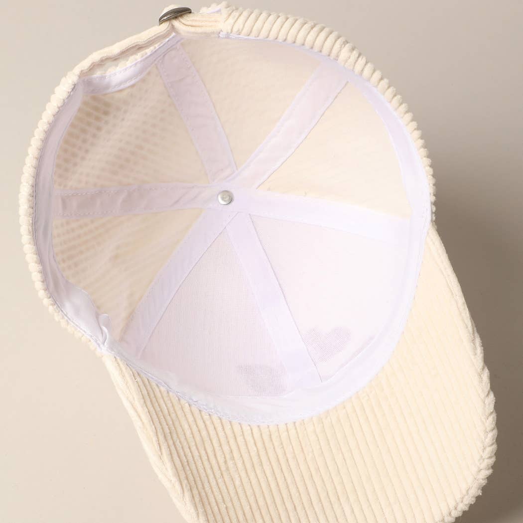 Fashion City – wholesale Baseballkeps - Unisex – Dog Mom keps i manchestertyg med chenillemärke5