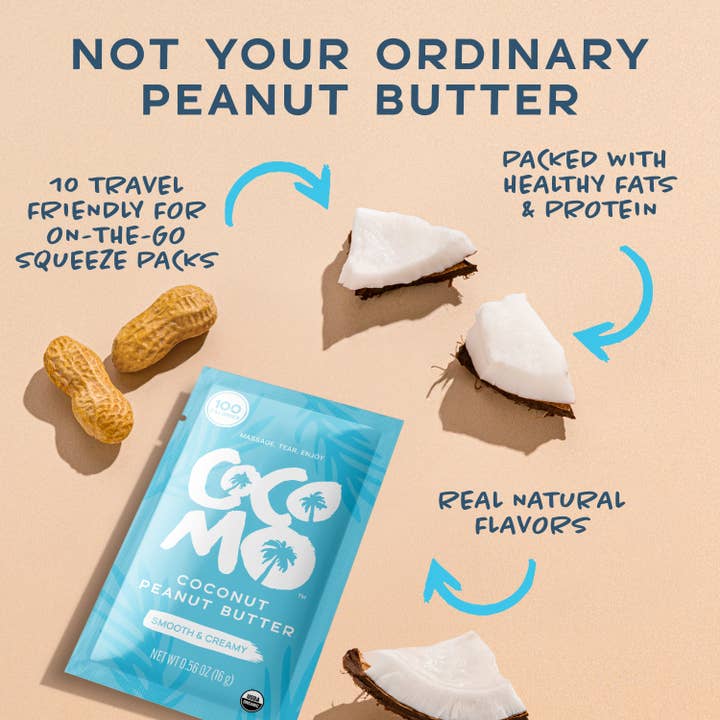 COCOMO - Wholesale Nut Butter - Coconut Peanut Butter Single Serve4