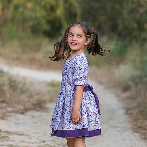 Vestido Violetta Biológico por atacado de La Boutique de Kannela