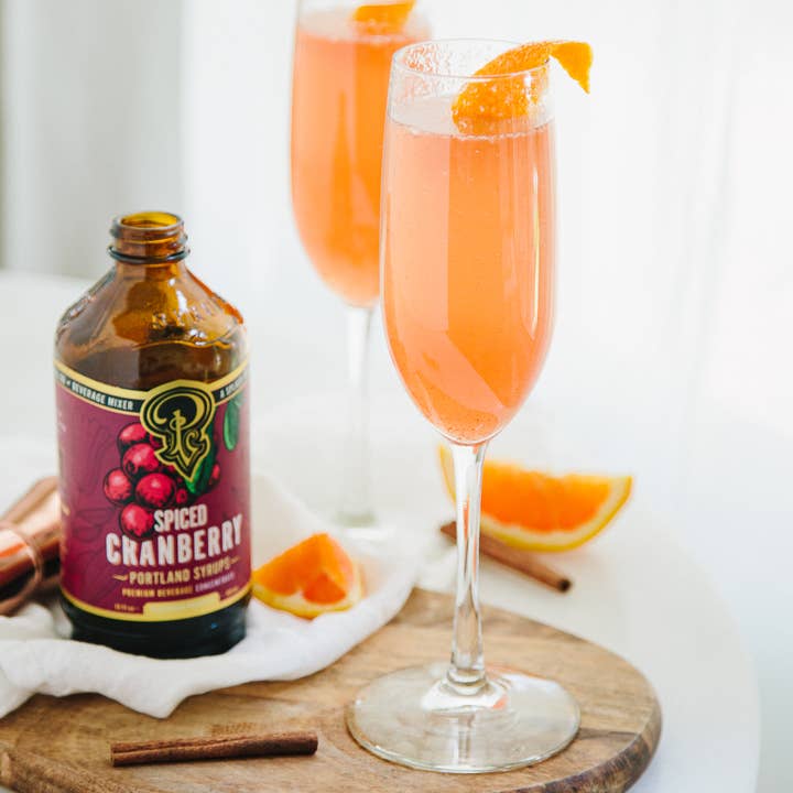 Portland Syrups - Wholesale Cocktail Mix/Syrup - Spiced Cranberry Syrup 12 oz - cocktail / mocktail drink mix6