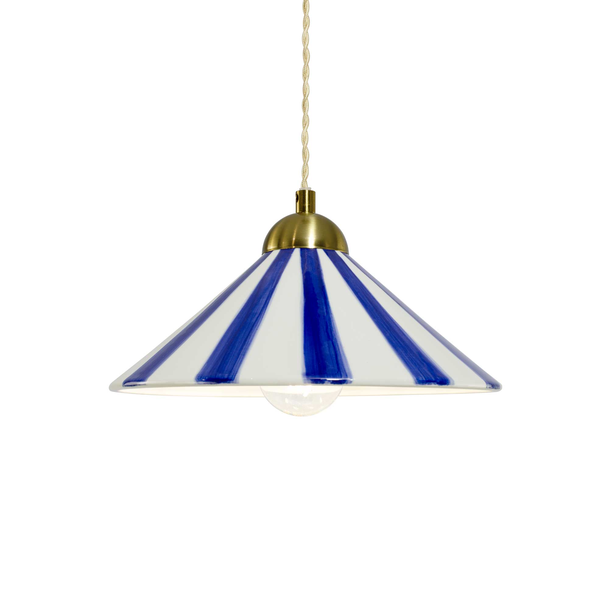 C-Création – wholesale Ljuskrona/hängande ljus – Handgjord tvåfärgad keramikhängare Praya7