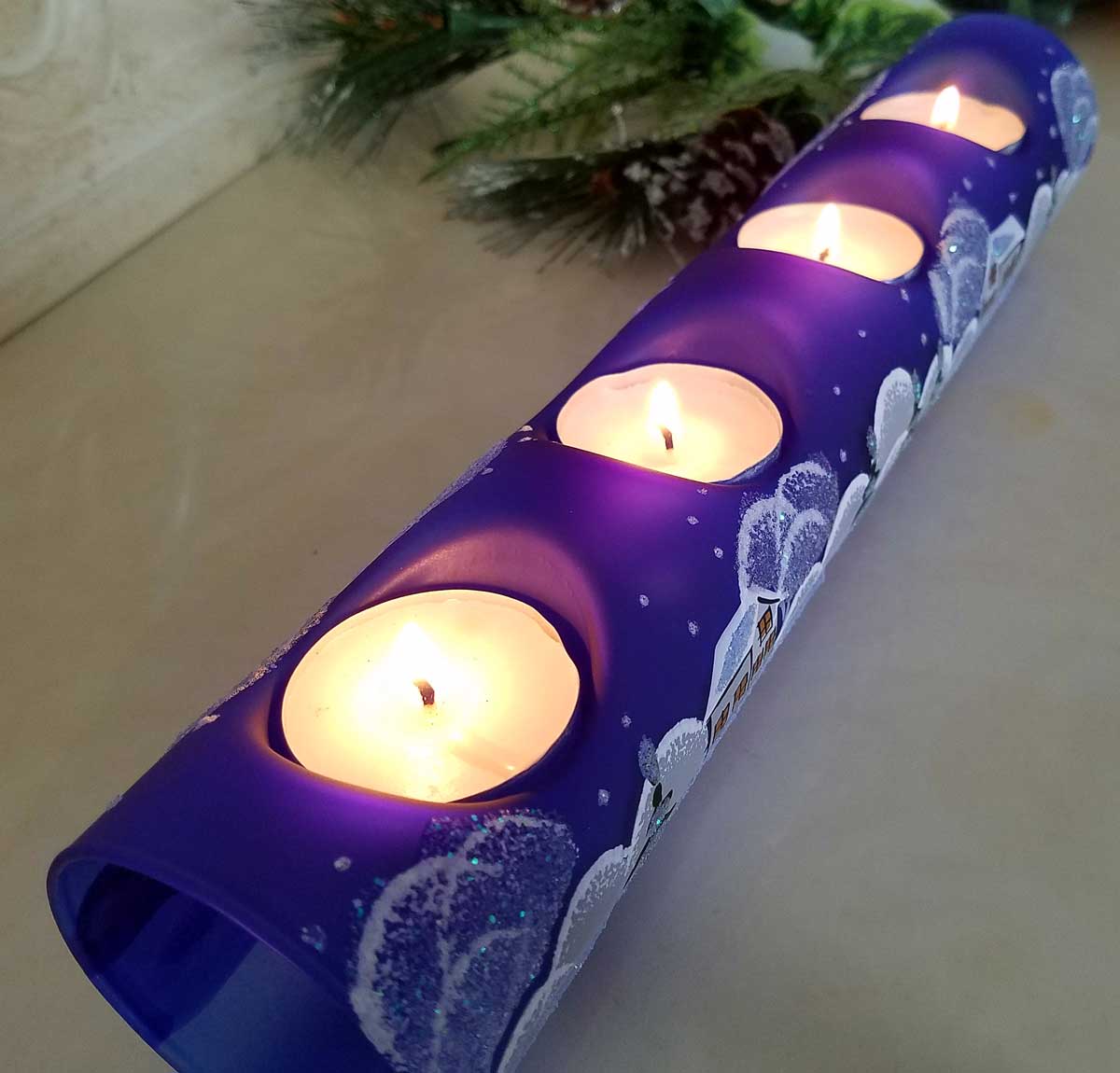 Glass by Iness - Wholesale Candle Holder - Quadruple Candle Holder6