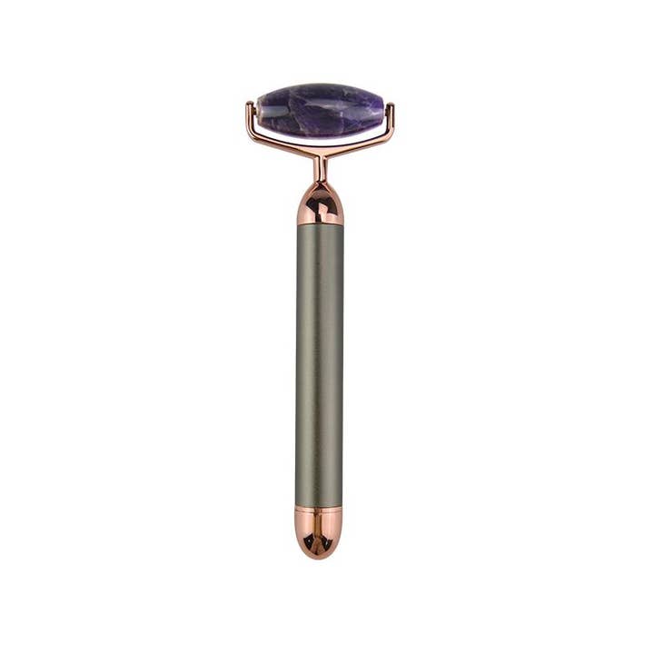 ZAQ Skin + Body Care - Wholesale Face/Beauty Roller - ZAQ ROLL-ON AMETHYST W-SONIC VIBRATING FACE ROLLER