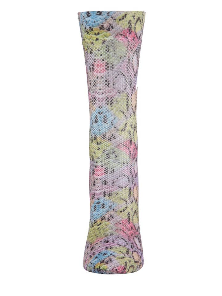 Multi Calzini MeMoi Lounge Lizard Fishnet Crew in vendita all'ingrosso su Faire2