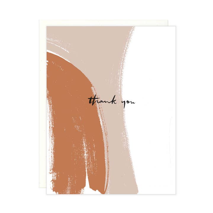 Thank You Brushstrokes - Boxed Set of 6 for wholesale by Lake Erie Design Co.