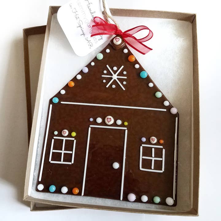 TommyGunGlass – wholesale Ornament – Glass Gingerbread House Collectible Ornament