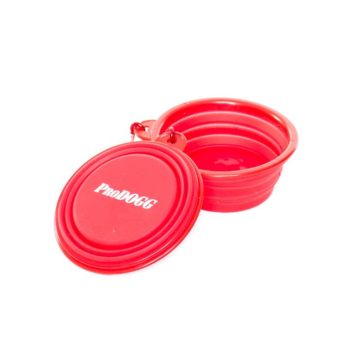 PRODOGG™ RED COLLAPSIBLE LIGHTWEIGHT DOG WATER BOWL 195201 for wholesale by InstantFigure