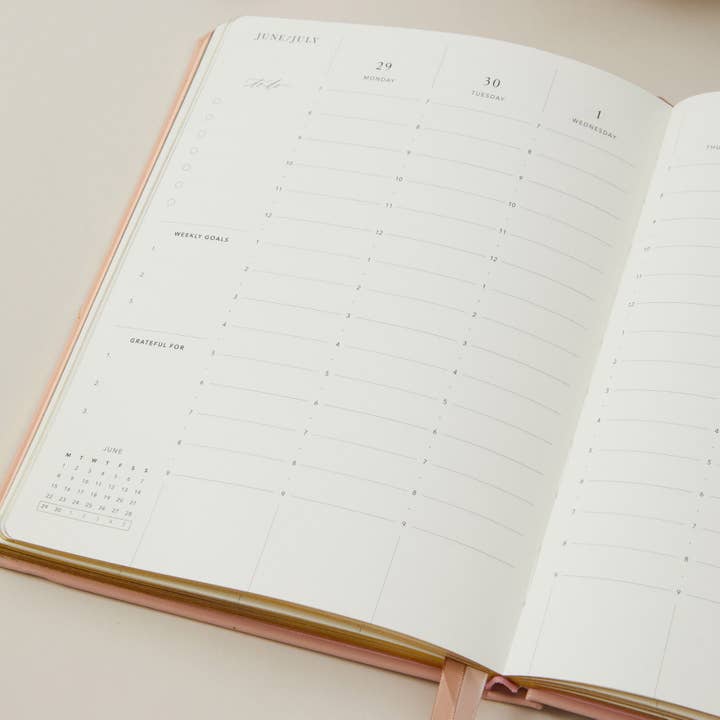 Blush And Gold - Wholesale Planner - 2026 Weekly Planner - Sunset Pink6
