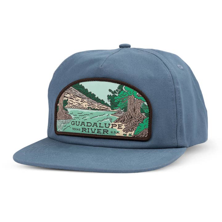 Sendero Provisions Company - Wholesale Flat Brim Cap - Unisex - Guadalupe River Hat