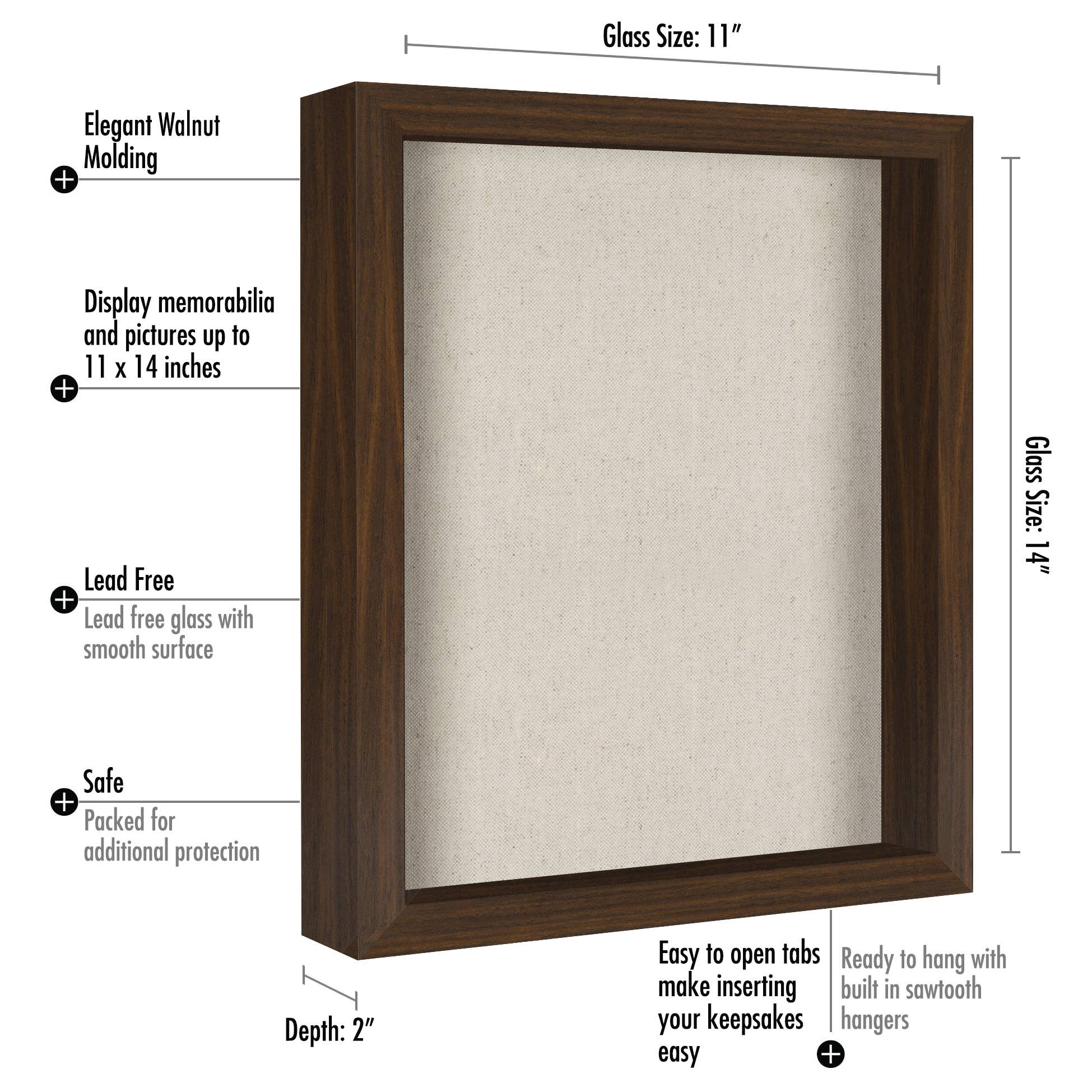 Americanflat - Wholesale Picture Frame - Americanflat Shadow Box Frame with Box Molding113