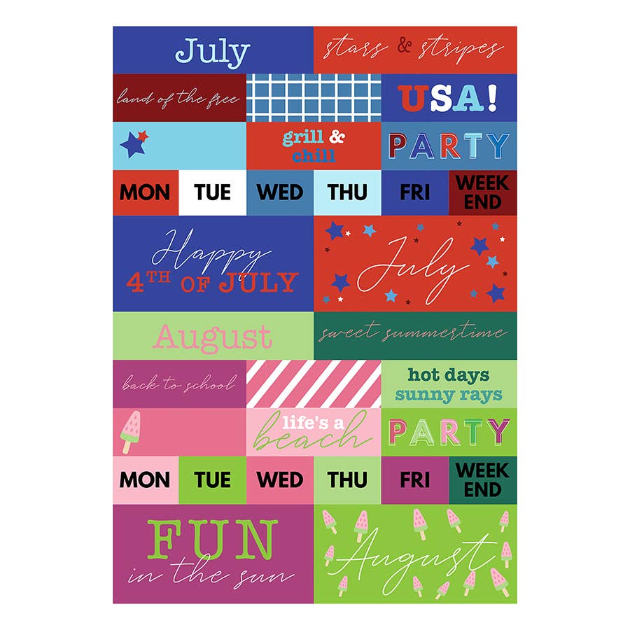 TF Publishing - Paper Goods - Wholesale Sticker - Seasonal Monthly Planner/Calendar Stickers4