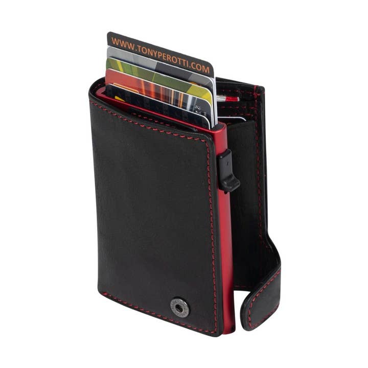Furbo card holder with banknote and cash pocket for wholesale by Tony Perotti