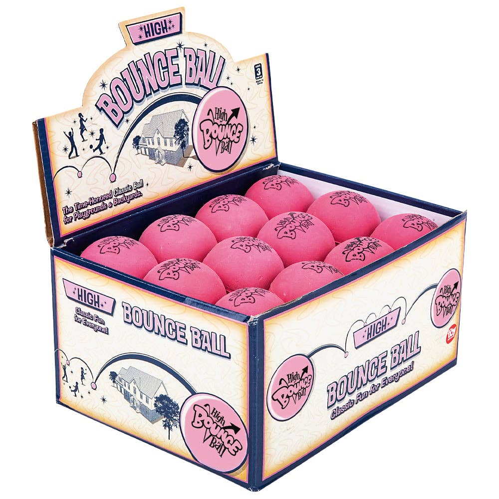 La Luna Bella - Toys - Wholesale Sports Ball - Kids - 2.5" RUBBER PINK HIGH BOUNCE BALL LLB Balls1