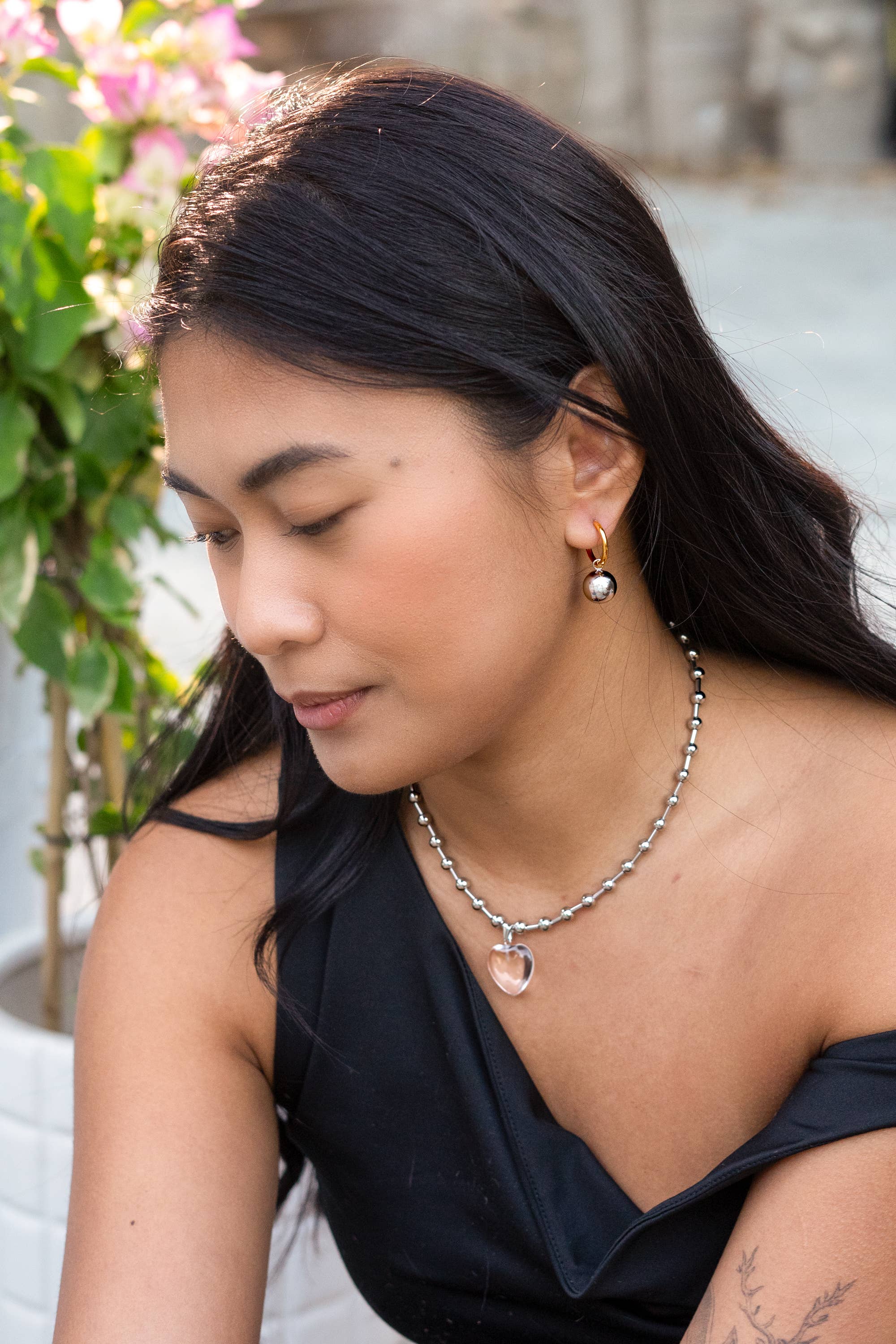 Peter and June – Colar pingente/pendente por atacado – Colar Die Heart - Aço Inoxidável2