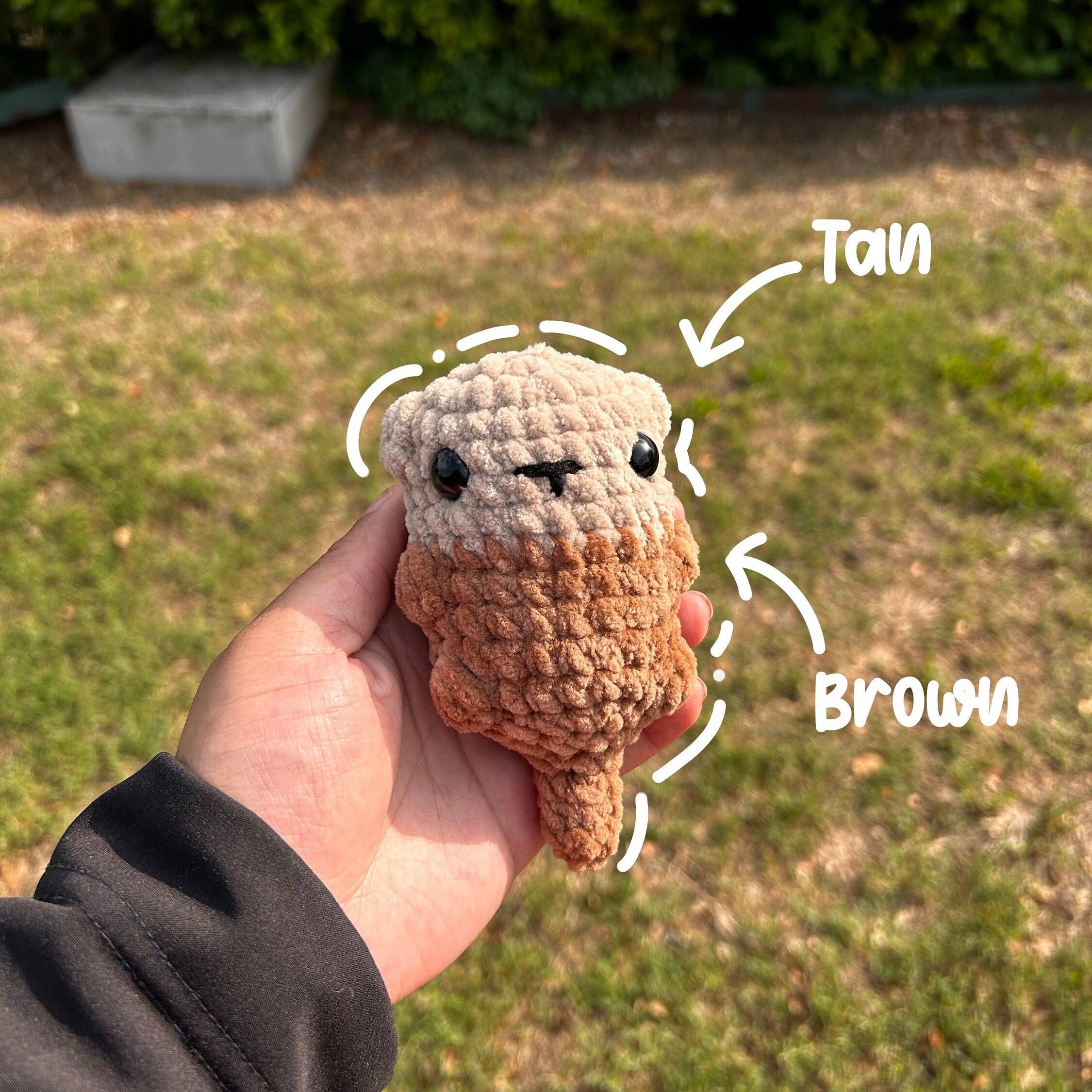 TOMOPOD LLC - Wholesale Stuffed/Plush Toy - Kids & Baby - Crochet Otter Plushie, Mini Handmade Stuffed Toys4