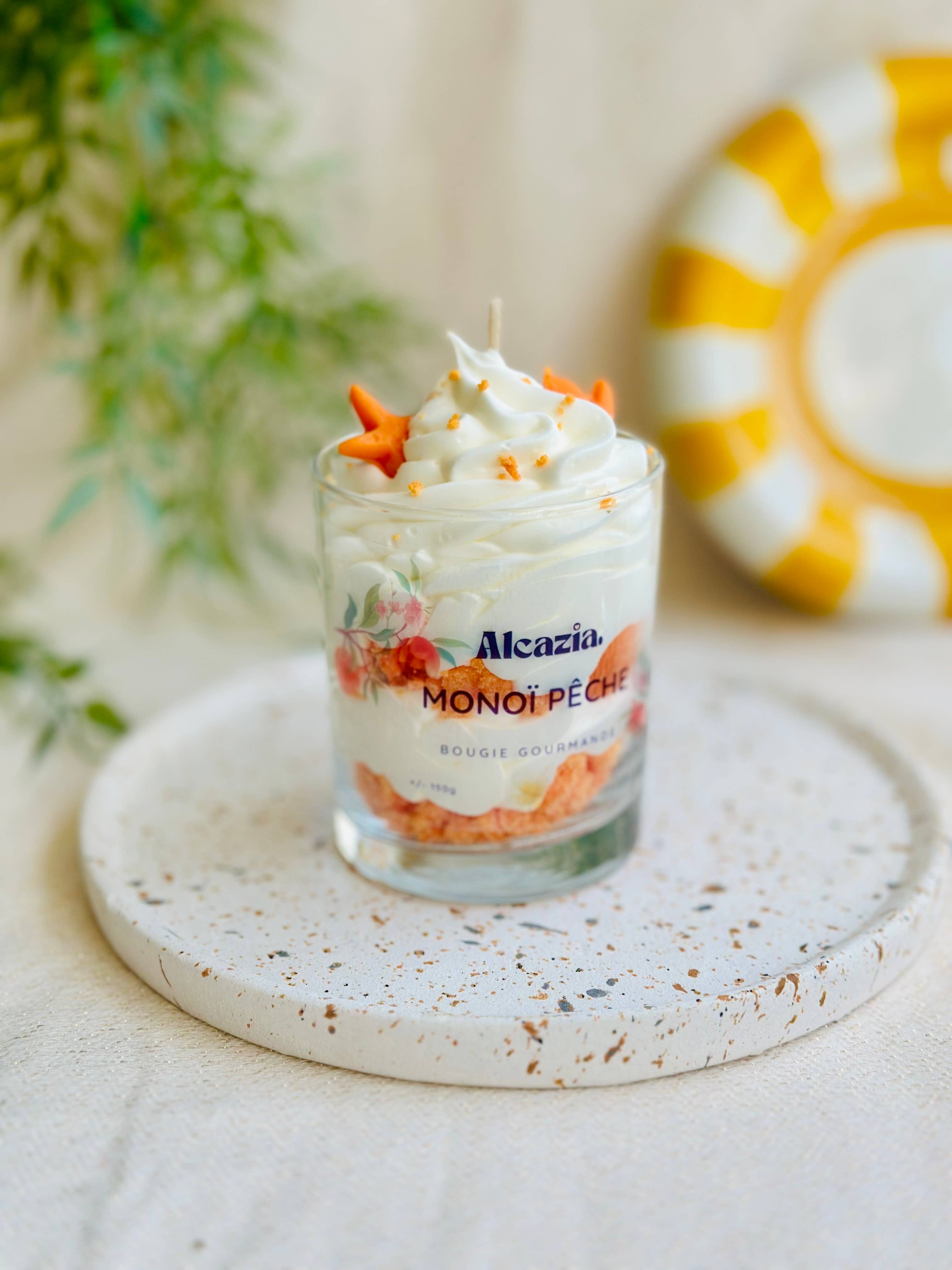 Alcazia - Wholesale Novelty Candle - Gourmet Candle - Monoi Peach1