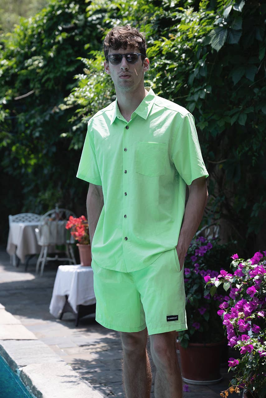 Islandhaze - Wholesale Swim Shorts - Men's - 6'' Inch Men's Solid new texture shorts-Oman30