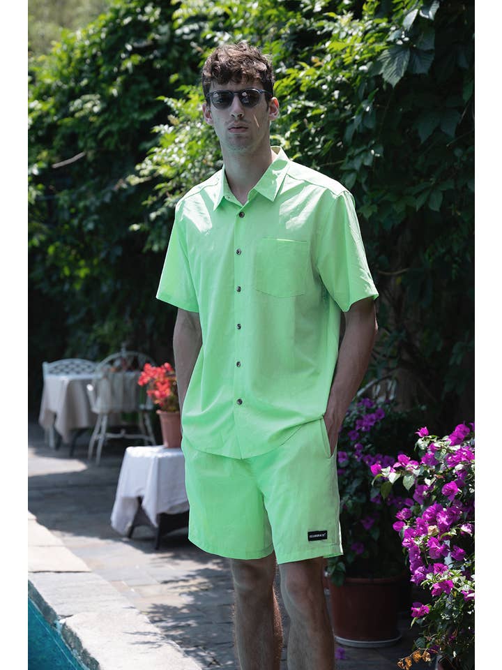 Islandhaze - Wholesale Swim Shorts - Men's - 6'' Inch Men's Solid new texture shorts-Oman30