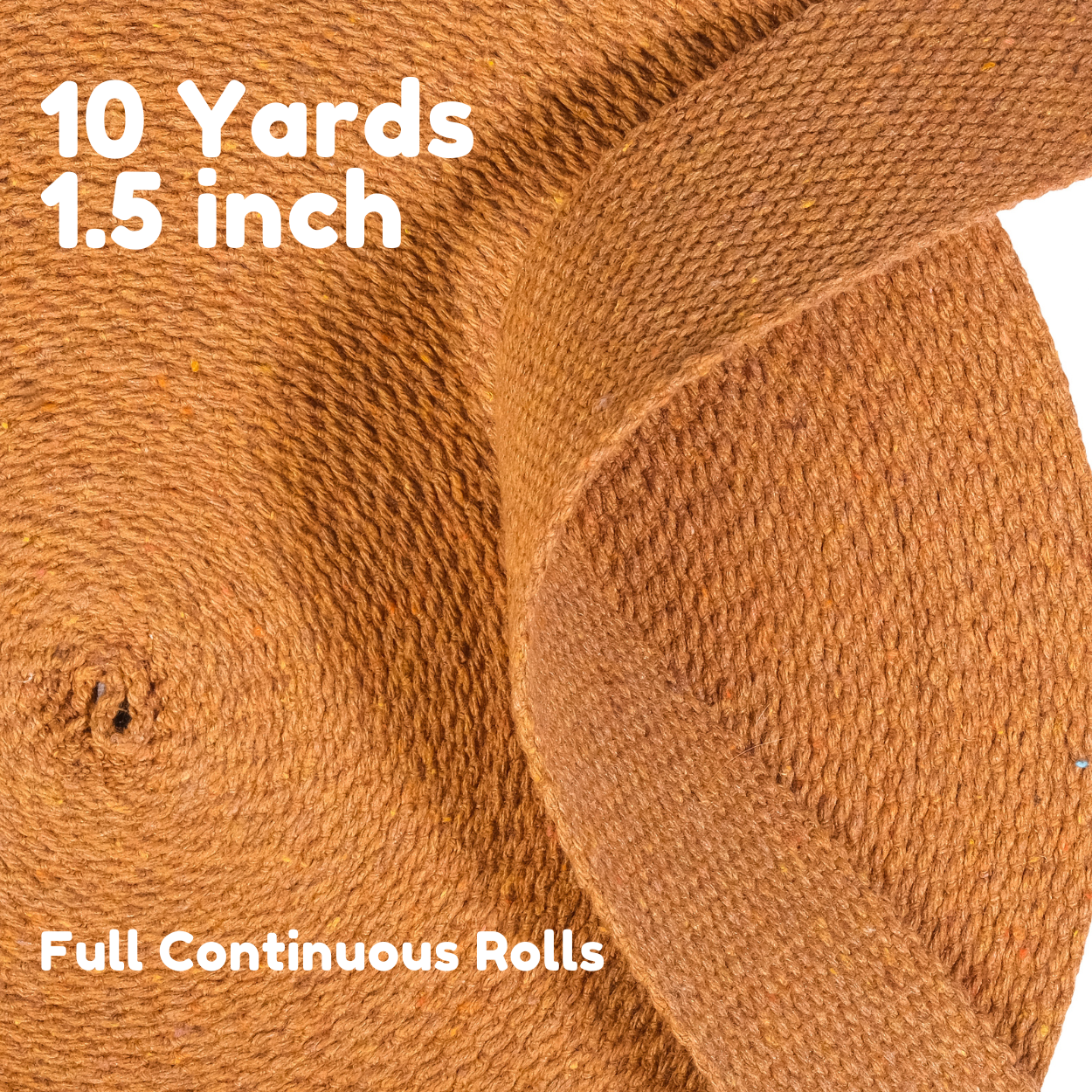 Dream Trimming Goods LLC - Wholesale Craft Supplies - 1.5" x 10 Yard Camel Yellow Heavy Cotton Webbing for Sewing0